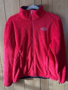 The North Face Bright Red Plush Fleece Jacket